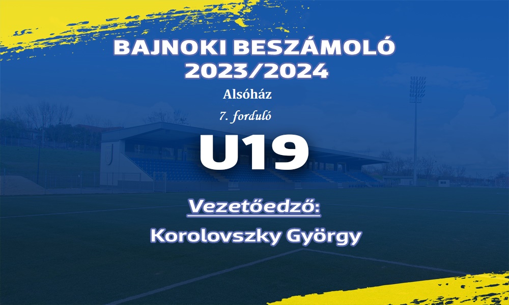 https://kbsc.hu/Holnap hétközi fordulóban lép pályára U19-es csapatunk