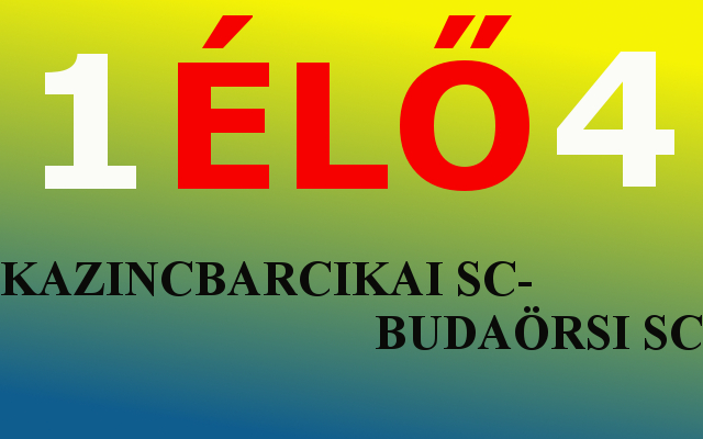 https://kbsc.hu/Kazincbarcika-Budaörsi SC ÉLŐ