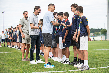 Ünnepélyes éremátadás a bajnoki főpróba szünetében - U14, U15